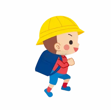 Boy walking to school
